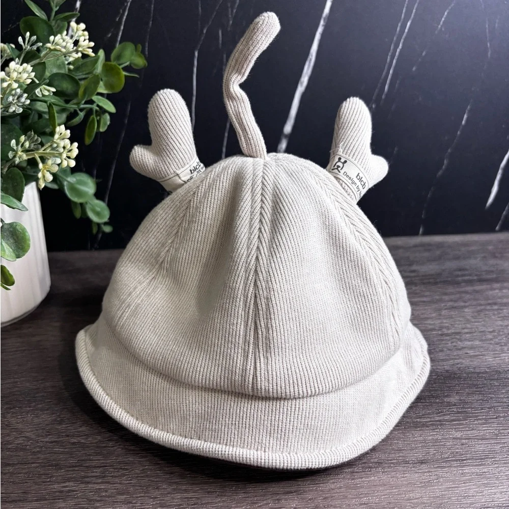 bebe Cream Kids Hat with Cute Ears